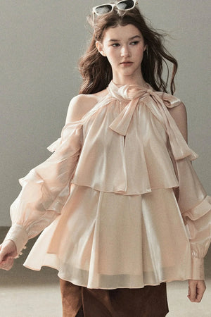 Pearl Luster Satin Blouse