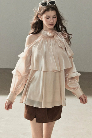 Pearl Luster Satin Blouse