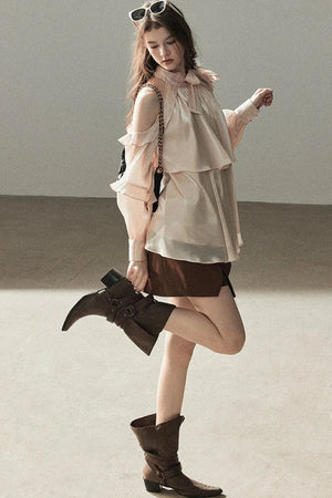 Pearl Luster Satin Blouse