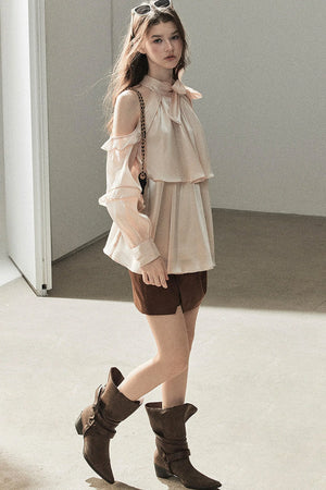 Pearl Luster Satin Blouse