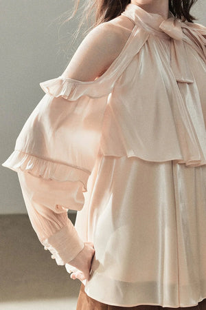 Pearl Luster Satin Blouse