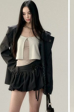 Pendant Blouse Vest Set