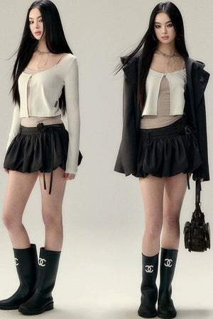 Pendant Blouse Vest Set