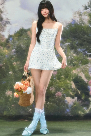 Petite Floral Spaghetti Dress