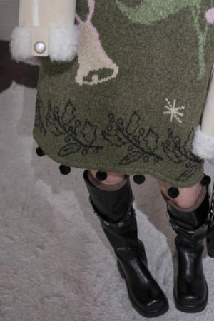 Pine Needle Knit Dress
