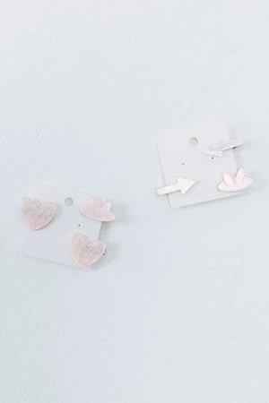 Pink and Blue Acetate Hair Clip