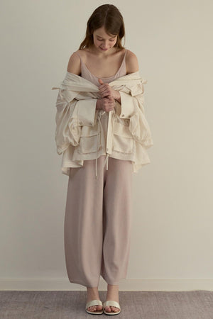 Pink Duo One-piece Pants Set-Up