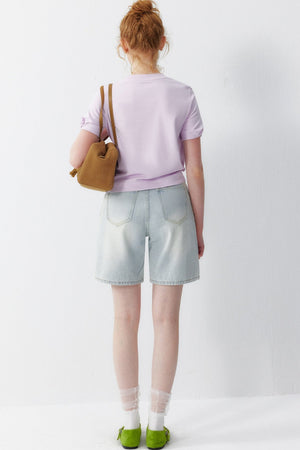 Pink Embroidery T-Shirt