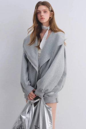 Pink Hooded Zip-Up Jacket Set-Up