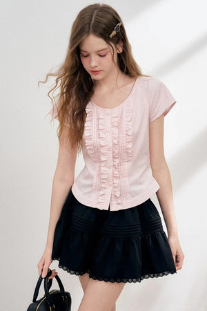 Pink Lace Blouse