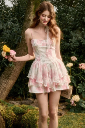 Pink Lakes Summer Lace Dress