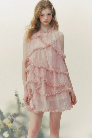Pink Mist Layered Dress