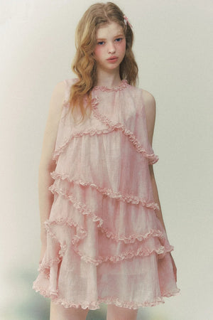 Pink Mist Layered Dress