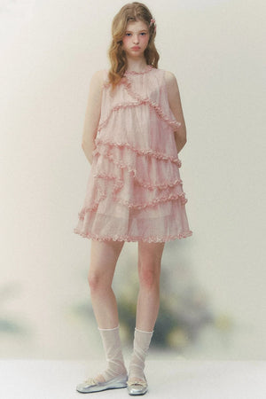 Pink Mist Layered Dress