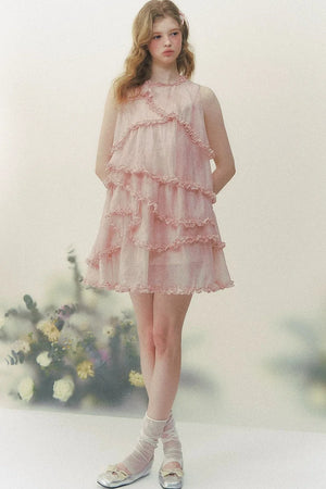 Pink Mist Layered Dress