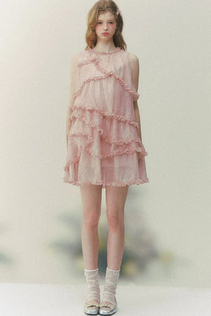 Pink Mist Layered Dress