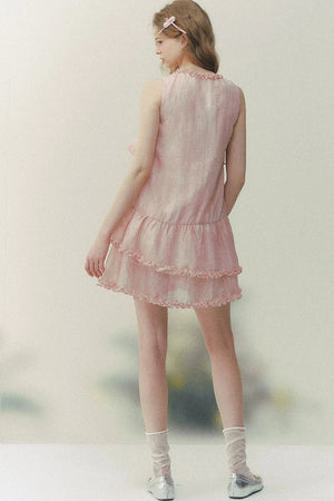 Pink Mist Layered Dress