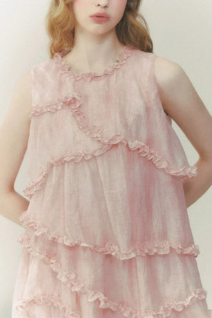 Pink Mist Layered Dress