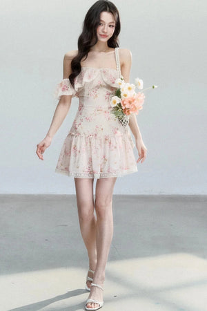 Pink Mist Off-Shoulder Dress