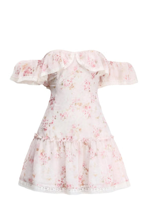 Pink Mist Off-Shoulder Dress