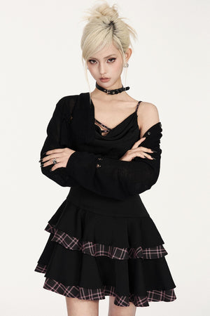 Pink Plaid Swing Dress
