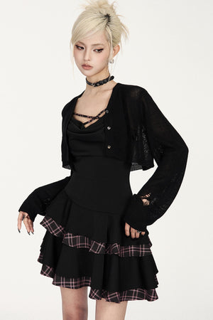 Pink Plaid Swing Dress
