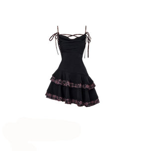 Pink Plaid Swing Dress