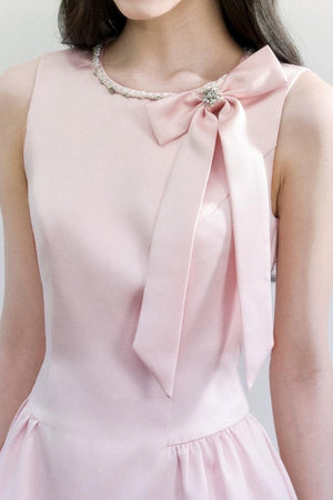 Pink Princess Satin Dress