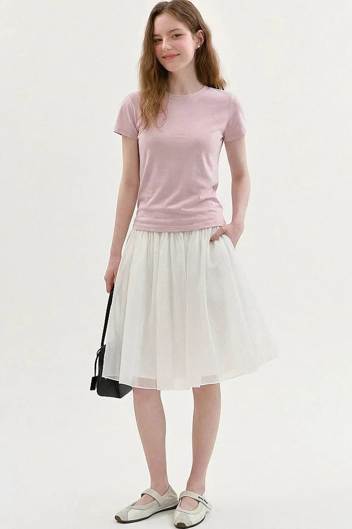 Pink Round Neck T-Shirt