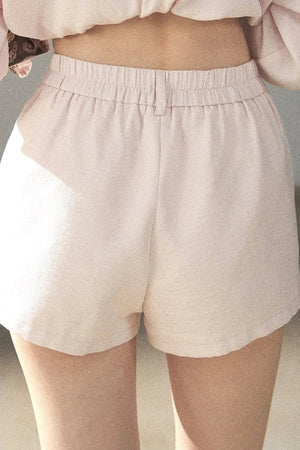 Pink Shirt And Shorts Set-Up