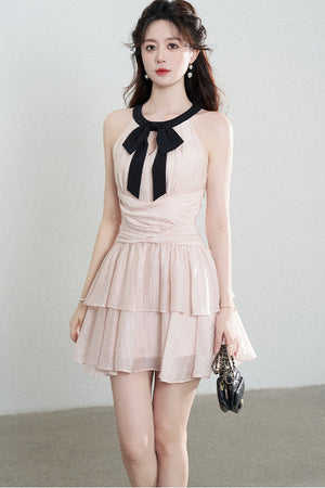 Pink Tencel A-Line Dress