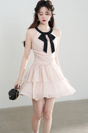 Pink Tencel A-Line Dress