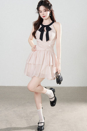 Pink Tencel A-Line Dress