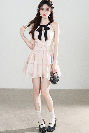 Pink Tencel A-Line Dress