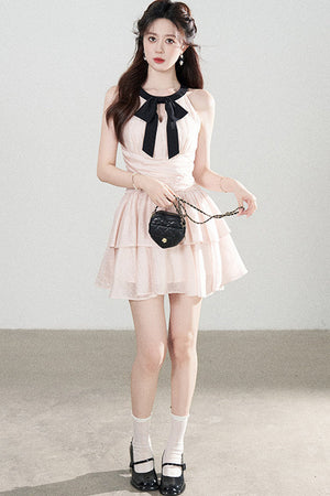 Pink Tencel A-Line Dress
