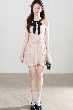 Pink Tencel A-Line Dress
