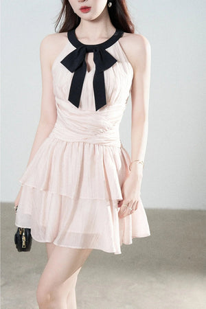 Pink Tencel A-Line Dress