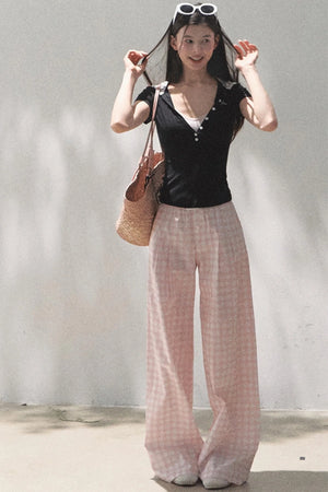 Pink Wide Leg Set-Up