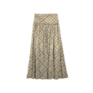 Plaid A-Line Skirt