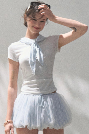 Plaid Cotton Tee