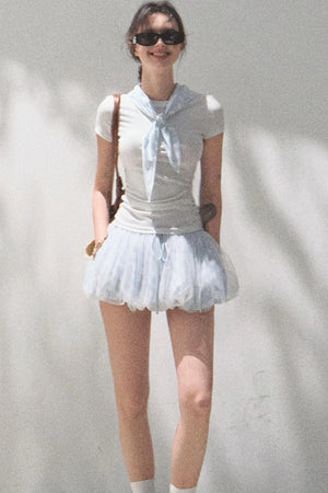 Plaid Cotton Tee