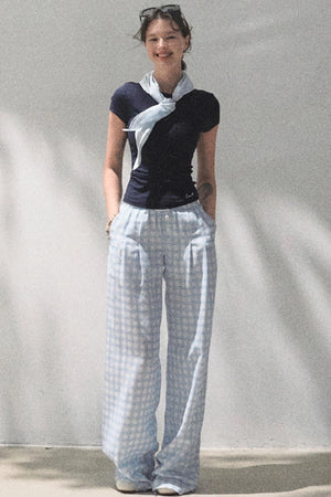 Plaid Cotton Tee