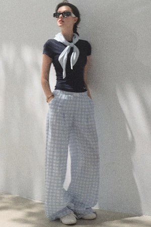 Plaid Cotton Tee