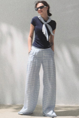 Plaid Cotton Tee
