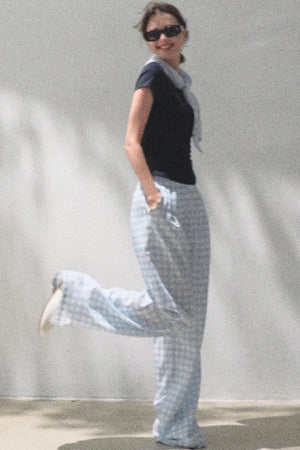 Plaid Cotton Tee