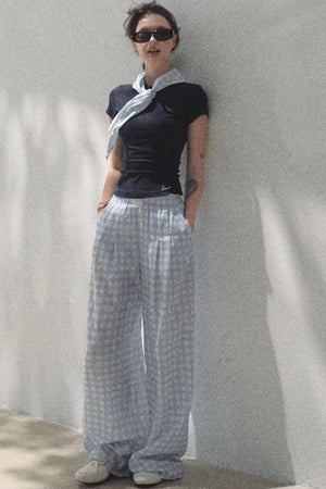 Plaid Cotton Tee