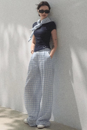 Plaid Cotton Tee
