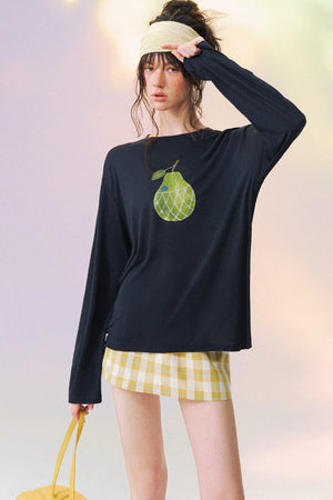 Plaid Drawstring Mini Skirt