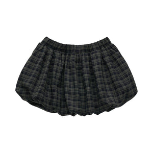 Plaid Lace-Up Blouse Set-Up