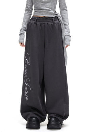 Plaid Patchwork Fleece-Lined Pants